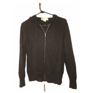 Ply cashmere zip up hoodie with pockets